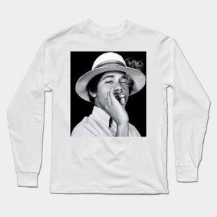 Barack Obama Smoking Vintage Large Image Long Sleeve T-Shirt